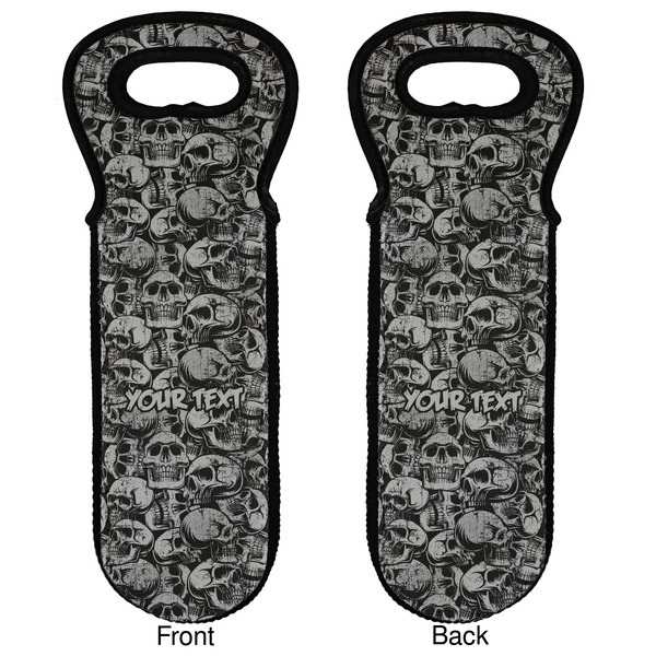 Skulls Wine Tote Front & Back