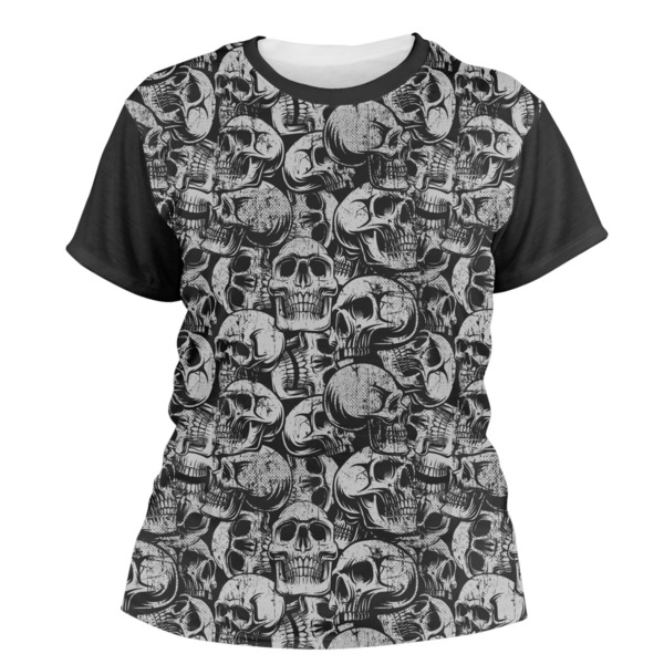 Custom Skulls Women's Crew T-Shirt - Medium