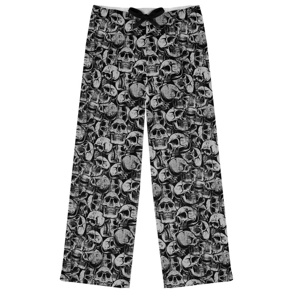 Custom Skulls Womens Pajama Pants - XS
