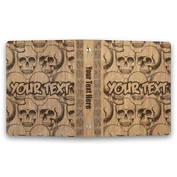 Skulls Wood 3-Ring Binders - 1" Half-Letter - Approval