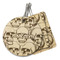 Skulls Wood Luggage Tag (Personalized)
