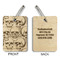 Skulls Wood Luggage Tags - Rectangle - Approval