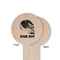 Skulls Wooden 6" Food Pick - Round - Single Sided - Front & Back