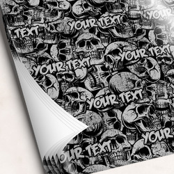 Skulls Wrapping Paper Sheets - Single-Sided - 20" x 28" (Personalized)