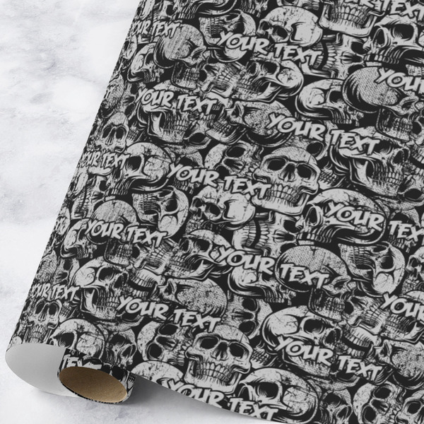 Custom Skulls Wrapping Paper Roll - Large (Personalized)