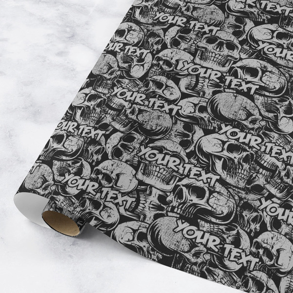 Custom Skulls Wrapping Paper Roll - Medium - Matte (Personalized)