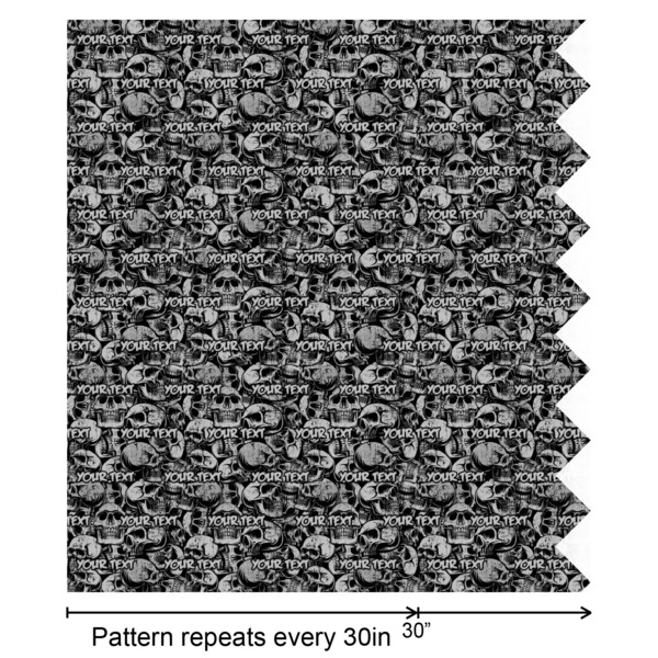 Skulls Wrapping Paper Roll - Matte - Partial Roll