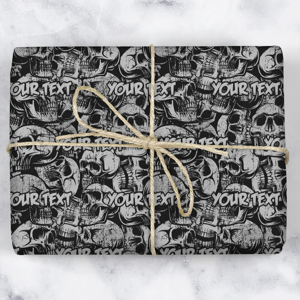Skulls Wrapping Paper Roll - Matte - Wrapped Box