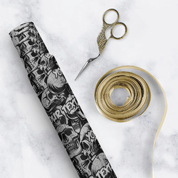 Skulls Wrapping Paper Roll - Small (Personalized)