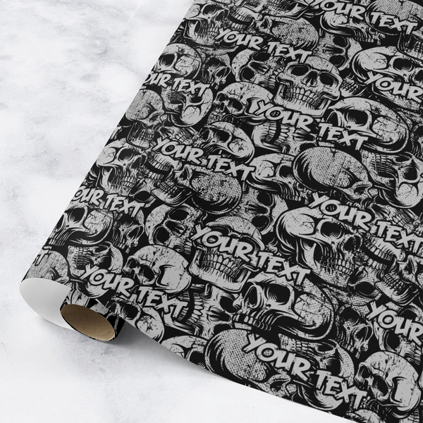 Custom Skulls Wrapping Paper Roll - Medium (Personalized)