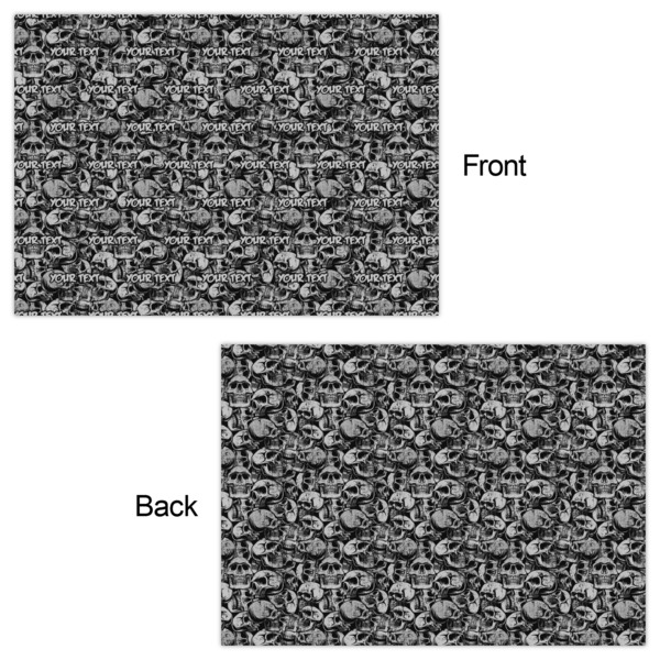 Skulls Wrapping Paper Sheet - Double Sided - Front & Back