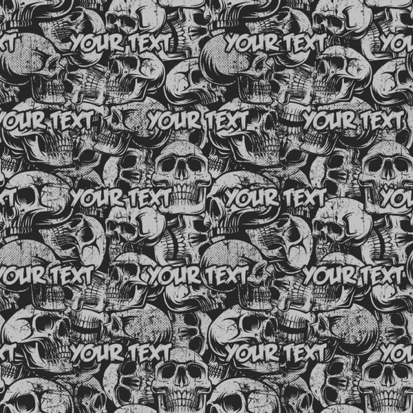 Skulls Wrapping Paper Square