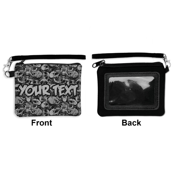 Skulls Wristlet ID Cases - Front & Back
