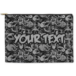 Skulls Zipper Pouch - Large - 12.5"x8.5" (Personalized)