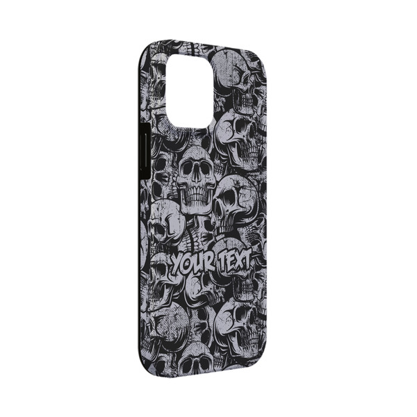 Custom Skulls iPhone Case - Rubber Lined - iPhone 13 Mini (Personalized)