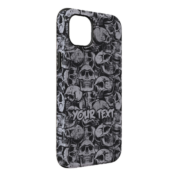 Custom Skulls iPhone Case - Rubber Lined - iPhone 14 Plus (Personalized)