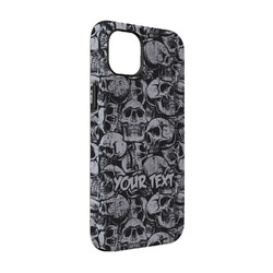 Skulls iPhone Case - Rubber Lined - iPhone 14 Pro (Personalized)