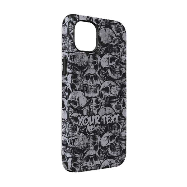 Custom Skulls iPhone Case - Rubber Lined - iPhone 14 (Personalized)