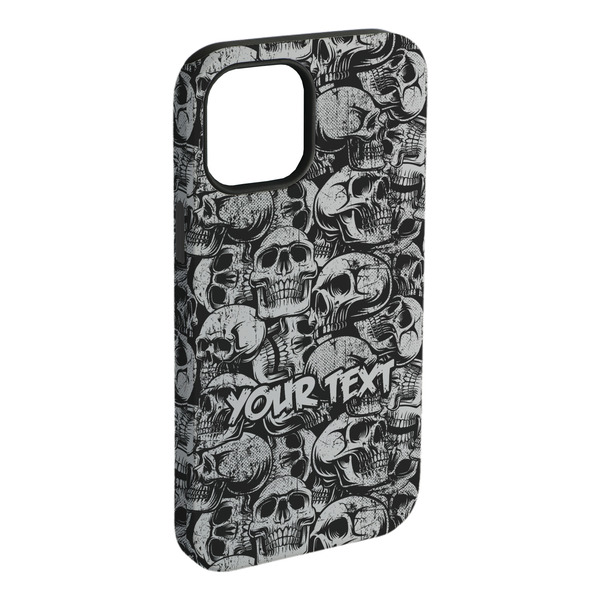 Custom Skulls iPhone Case - Rubber Lined - iPhone 15 Plus (Personalized)