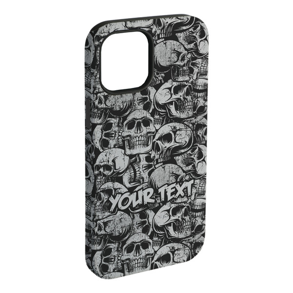 Custom Skulls iPhone Case - Rubber Lined - iPhone 15 Pro Max (Personalized)