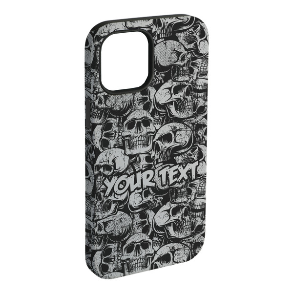 Custom Skulls iPhone Case - Rubber Lined - iPhone 15 Pro Max (Personalized)