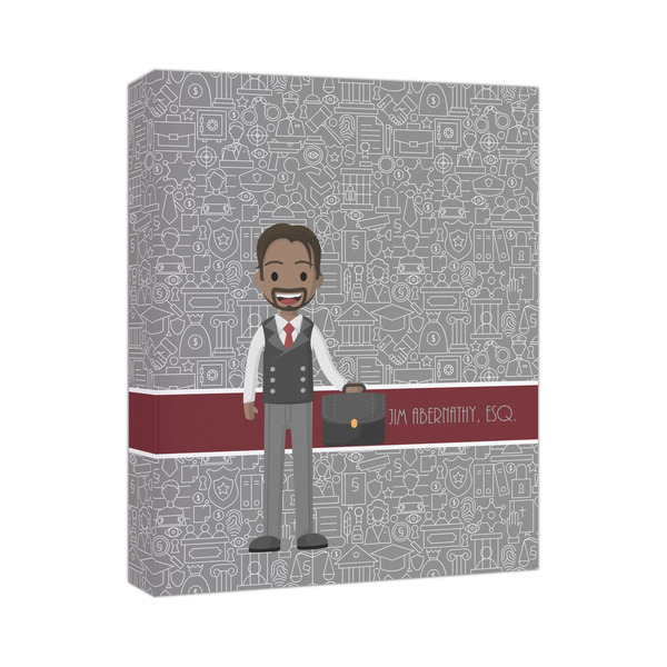 Custom Lawyer / Attorney Avatar Canvas Print (Personalized)