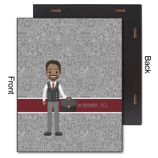 Lawyer / Attorney Avatar 11x14 Wood Print - Front & Back View