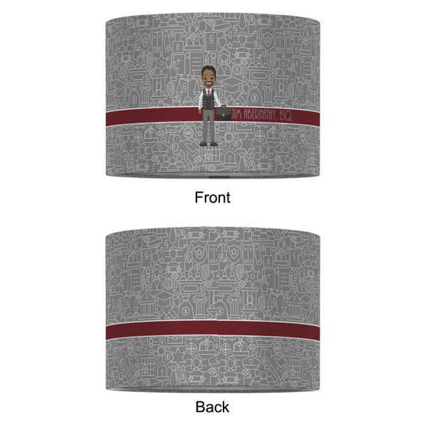 Lawyer / Attorney Avatar 12" Drum Lampshade - APPROVAL (Fabric)