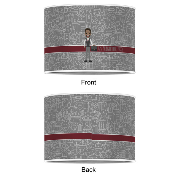 Lawyer / Attorney Avatar 12" Drum Lampshade - APPROVAL (Poly Film)