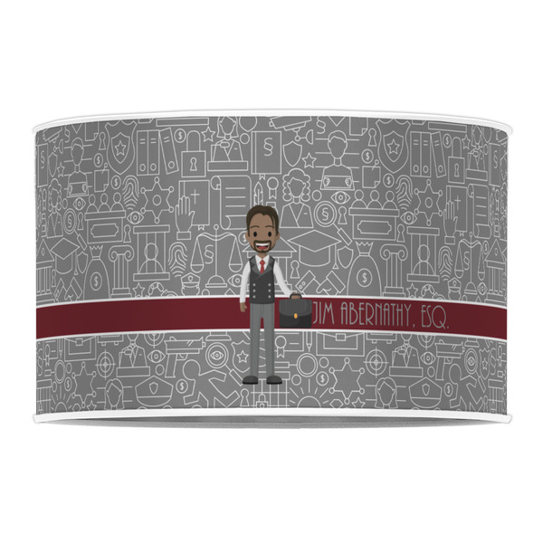 Lawyer / Attorney Avatar 12" Drum Lampshade - FRONT (Poly Film)