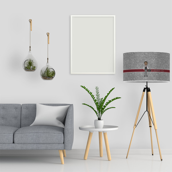 Lawyer / Attorney Avatar 12" Drum Lampshade - LIFESTYLE