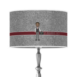 Lawyer / Attorney Avatar 12" Drum Lamp Shade - Poly-film (Personalized)