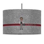 Lawyer / Attorney Avatar 12" Drum Pendant Lamp - Fabric (Personalized)