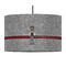 Lawyer / Attorney Avatar 12" Drum Pendant Lamp - Fabric (Personalized)