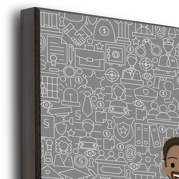 Lawyer / Attorney Avatar 12x12 Wood Print - Closeup