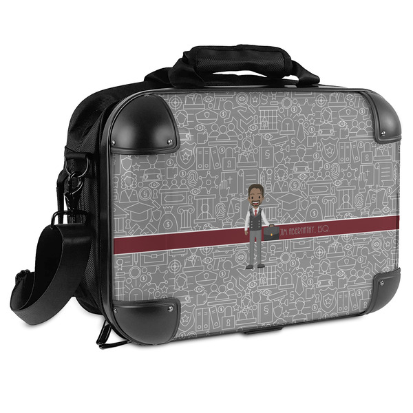 Custom Lawyer / Attorney Avatar Hard Shell Briefcase (Personalized)