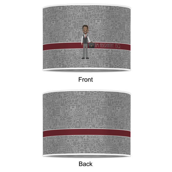 Lawyer / Attorney Avatar 16" Drum Lampshade - APPROVAL (Poly Film)