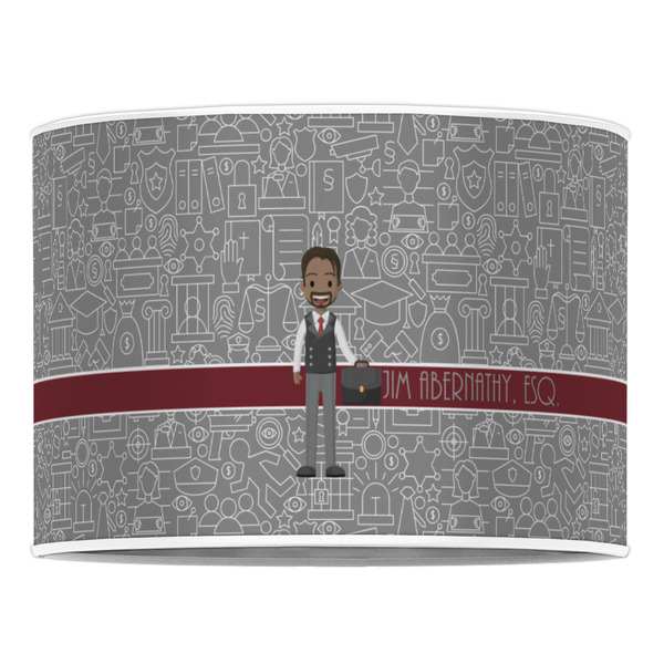 Lawyer / Attorney Avatar 16" Drum Lampshade - FRONT (Poly Film)