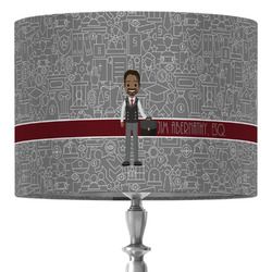 Lawyer / Attorney Avatar 16" Drum Lamp Shade - Fabric (Personalized)