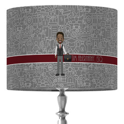Lawyer / Attorney Avatar 16" Drum Lamp Shade - Fabric (Personalized)
