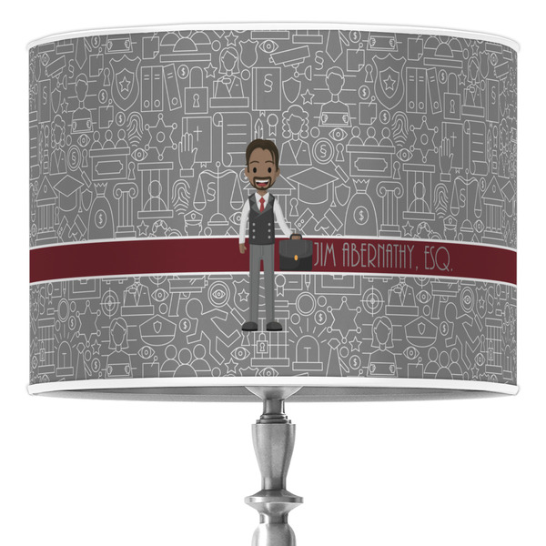 Custom Lawyer / Attorney Avatar 16" Drum Lamp Shade - Poly-film (Personalized)