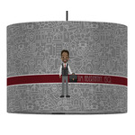 Lawyer / Attorney Avatar Drum Pendant Lamp (Personalized)
