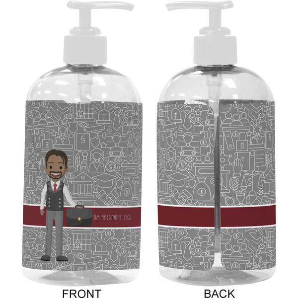 Lawyer / Attorney Avatar 16 oz Plastic Liquid Dispenser- Approval- White