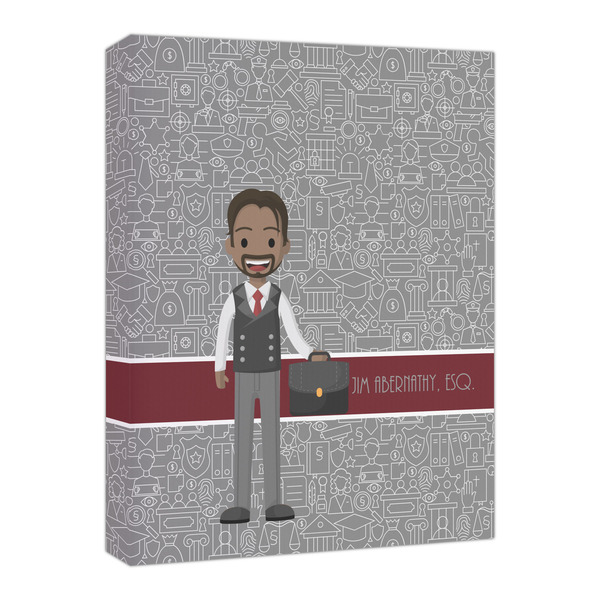 Custom Lawyer / Attorney Avatar Canvas Print - 16x20 (Personalized)