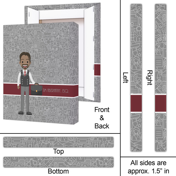 Lawyer / Attorney Avatar 16x20 - Canvas Print - Approval