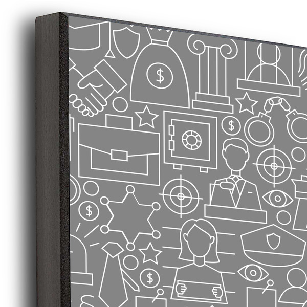 Lawyer / Attorney Avatar 16x20 Wood Print - Closeup