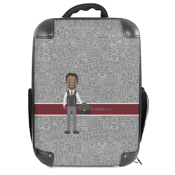 Custom Lawyer / Attorney Avatar 18" Hard Shell Backpack (Personalized)