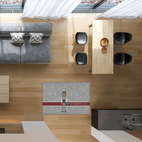 Lawyer / Attorney Avatar 2'x3' Indoor Area Rugs - IN CONTEXT