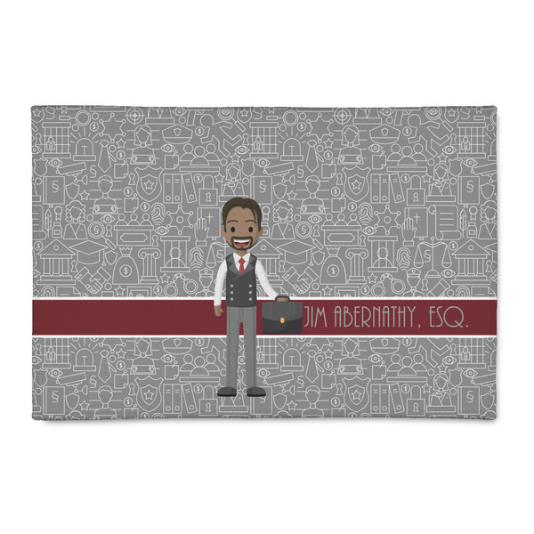 Custom Lawyer / Attorney Avatar 2' x 3' Indoor Area Rug (Personalized)