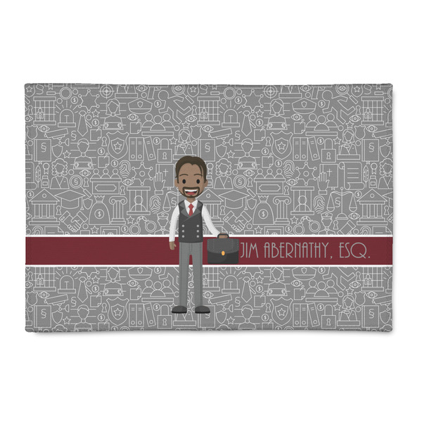 Custom Lawyer / Attorney Avatar Patio Rug (Personalized)